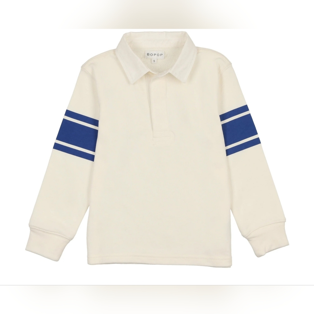NWT Bopop Long-sleeve Rugby Polo Shirt Size 6